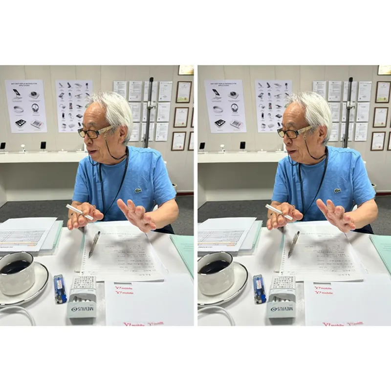 Mr. Kinoshita brought new orders from Japan