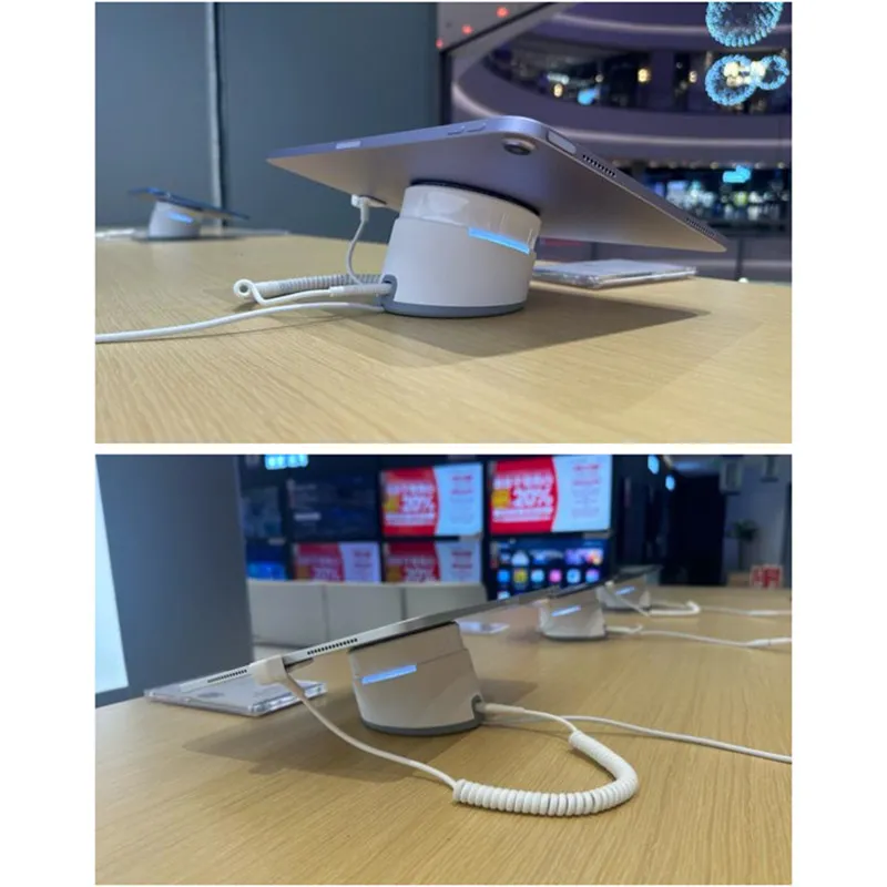 Our high-power 24W tablet anti-theft display stand is commercially available in Suning.com Huacai Tiandi